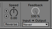 Ableton Looper Speed and Feedback