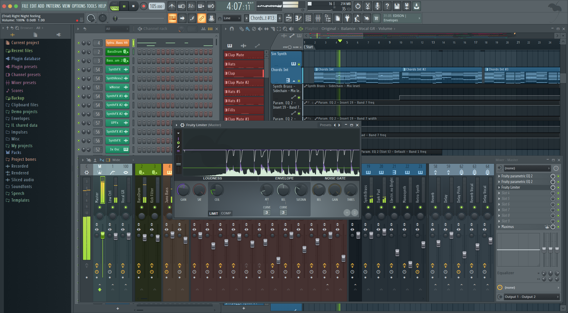 DAW FL-Studio 20 - Mac Version - TR-Step Programming! - Sequencer