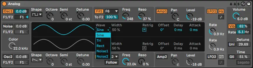 LFO settings in this ableton device