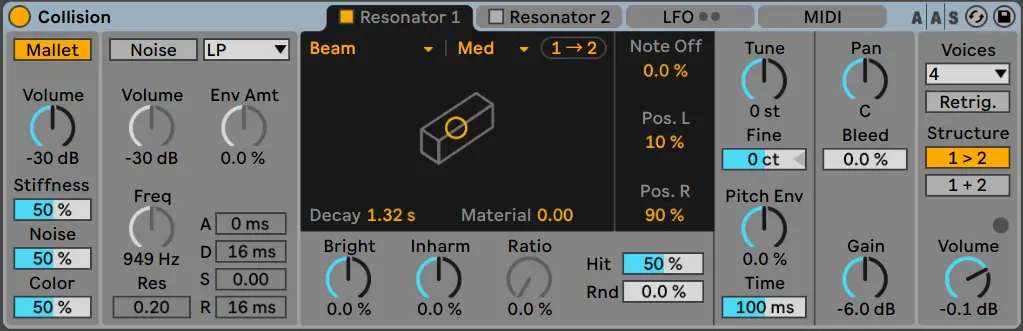 Collision device in Ableton