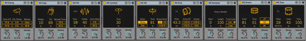 Drum Synths devices in Ableton Live